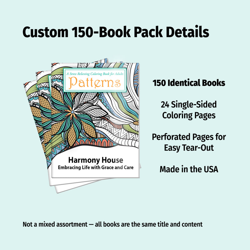 PATTERNS - Adult Stress Relieving Coloring Books in Bulk