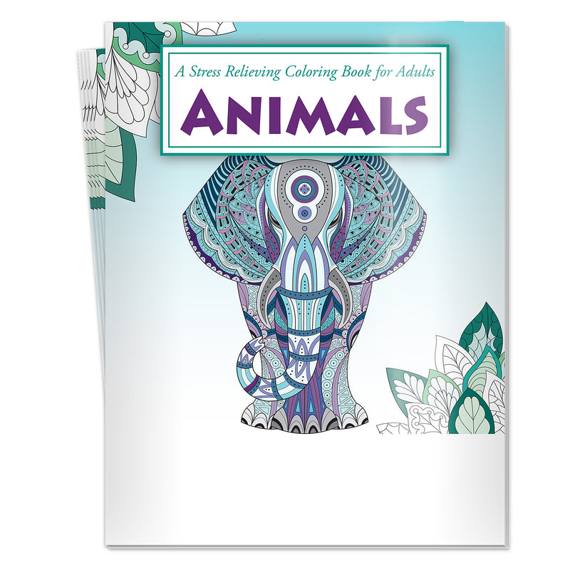 ANIMALS - Adult Stress Relieving Coloring Books in Bulk