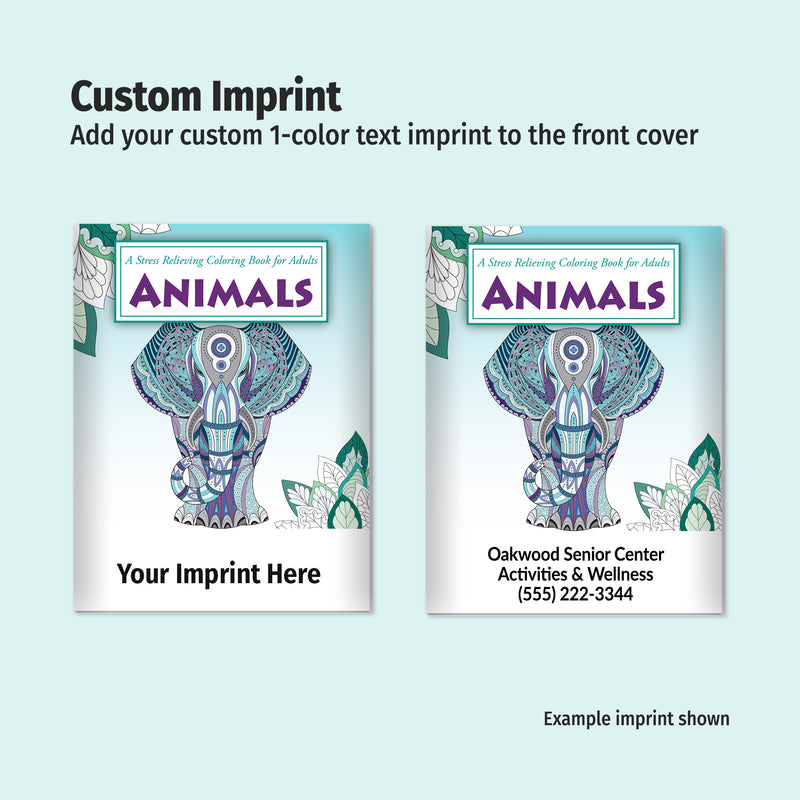 ANIMALS - Adult Stress Relieving Coloring Books in Bulk