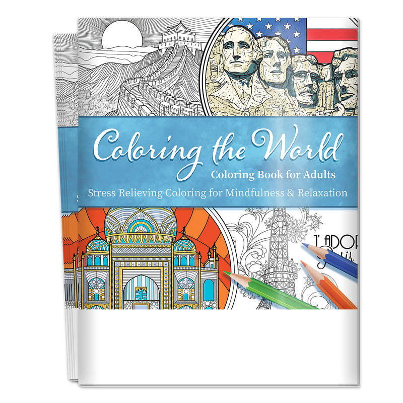 COLORING THE WORLD - Adult Stress Relieving Coloring Books in Bulk