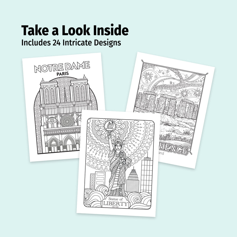 COLORING THE WORLD - Adult Stress Relieving Coloring Books in Bulk