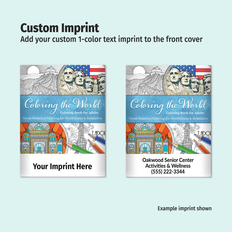 COLORING THE WORLD - Adult Stress Relieving Coloring Books in Bulk