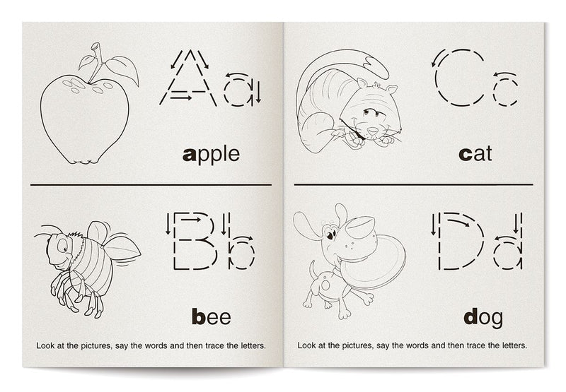 Fun With Letters coloring book inside pages for kids