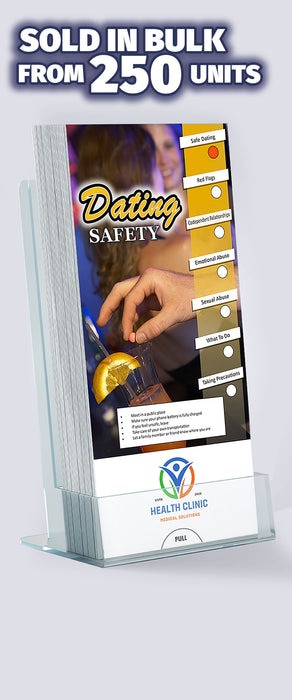 ZoCo - Dating Safety Slide Charts (Qty 250) - Customize with Your Imprint