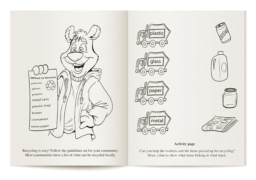 ZoCo - Recycling - Coloring & Activity Books