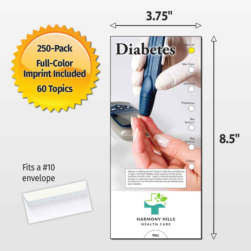 Diabetes Custom Slide Charts - Add Your Imprint on 250