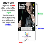 Preventing Domestic Violence Slide Charts (Qty 250) - Customize with Your Imprint