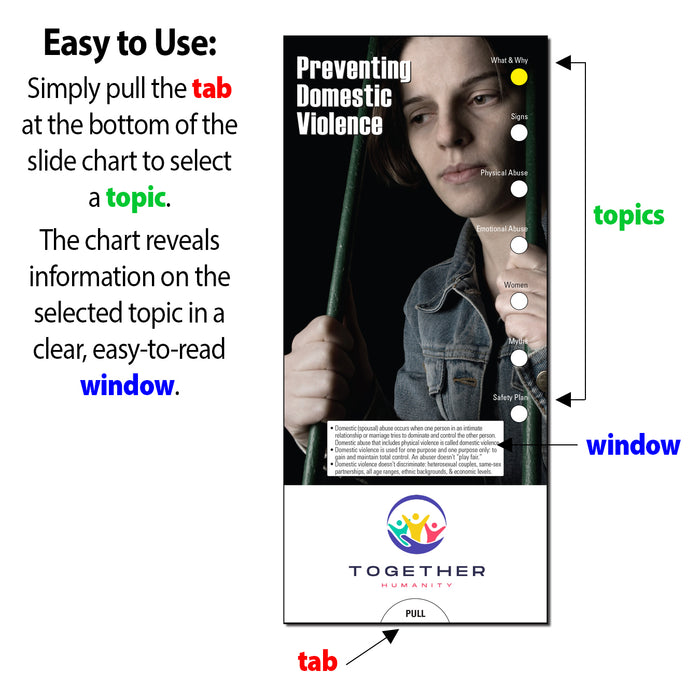 Preventing Domestic Violence Slide Charts (Qty 250) - Customize with Your Imprint