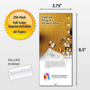 Fighting Drug & Alcohol Abuse Custom Slide Charts - 3.75 x 8.5 - Min Qty 250