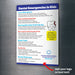 Informational poster on dental emergencies for kids attached to a metallic surface.
