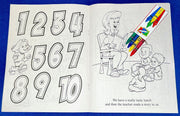 Inside pages of Daycare Fun kids coloring and activity book