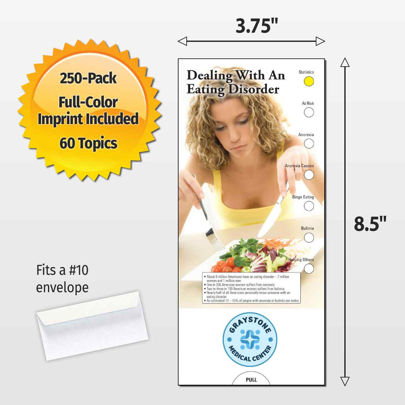 Dealing with an Eating Disorder Custom Slide Charts - 3.75 x 8.5 - Min Qty 250