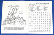 Supermarket and nutrition activity page for children