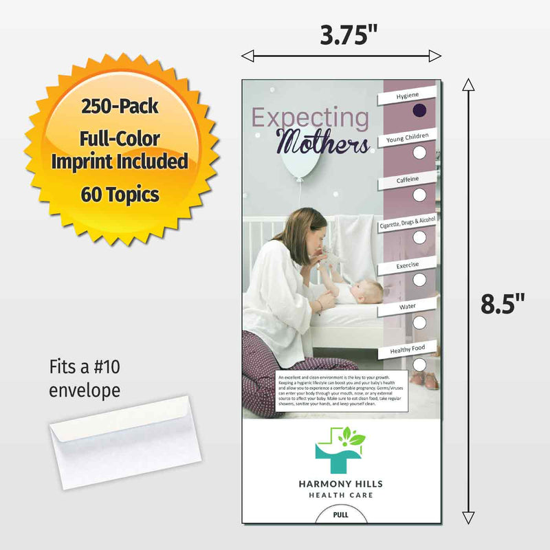 Expecting Mothers Custom Slide Charts - 3.75 x 8.5 - Min Qty 250v