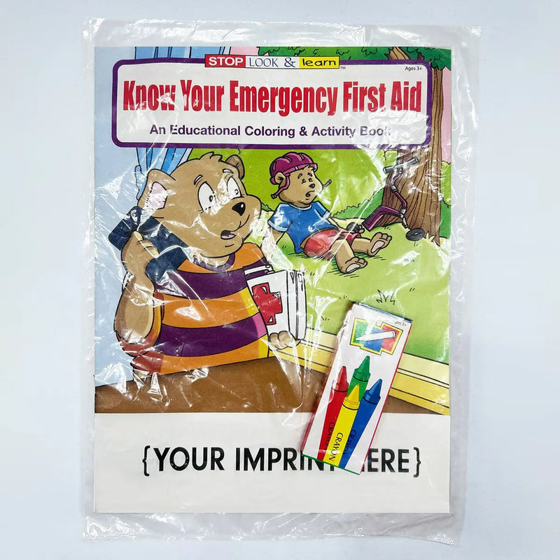 Know Your Emergency First Aid - Kids Coloring & Activity Books - 8" x 10.5"