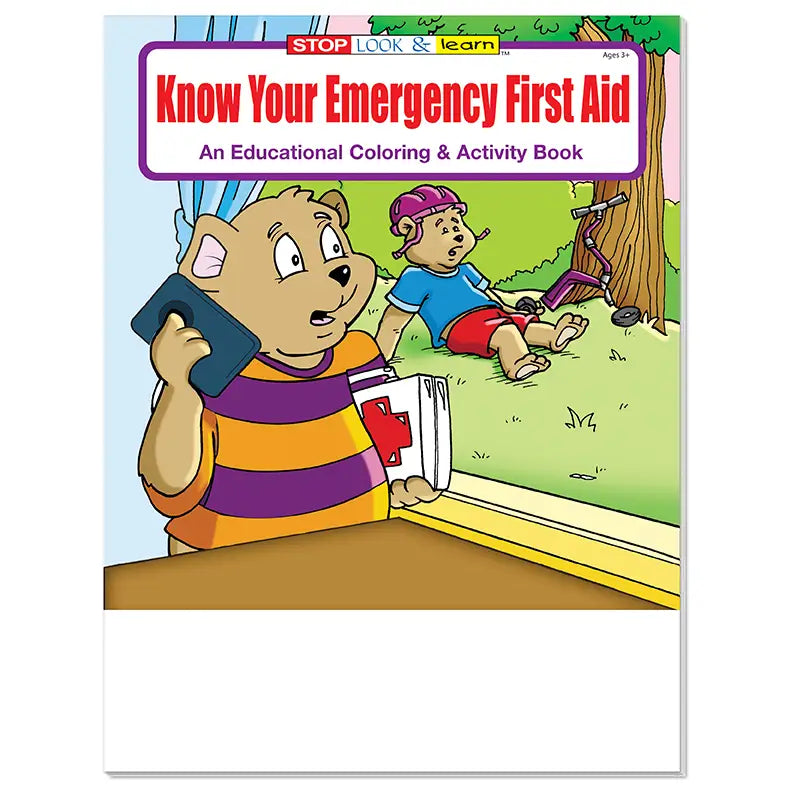 Know Your Emergency First Aid - Kids Coloring & Activity Books - 8" x 10.5"