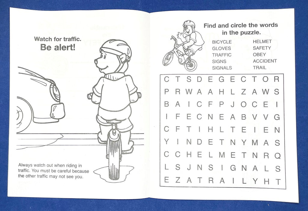 ZoCo - Practice Bike Safety - Coloring & Activity Books