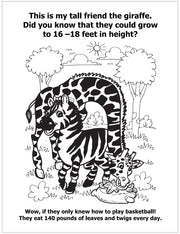 CUSTOM COLORING BOOKS - A View of the Zoo with Zola Zebra
