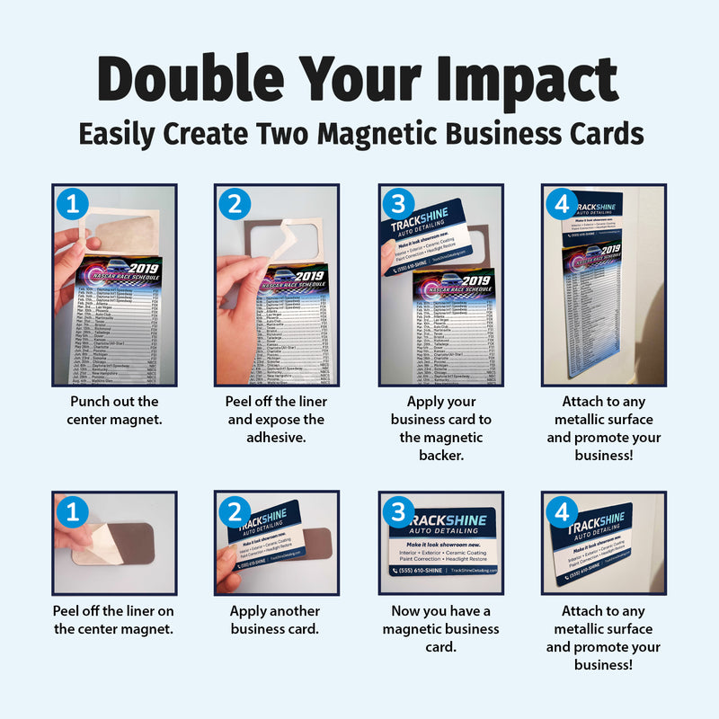 Sports Schedule & Calendar Magnets - Create 2 Magnetic Business Cards