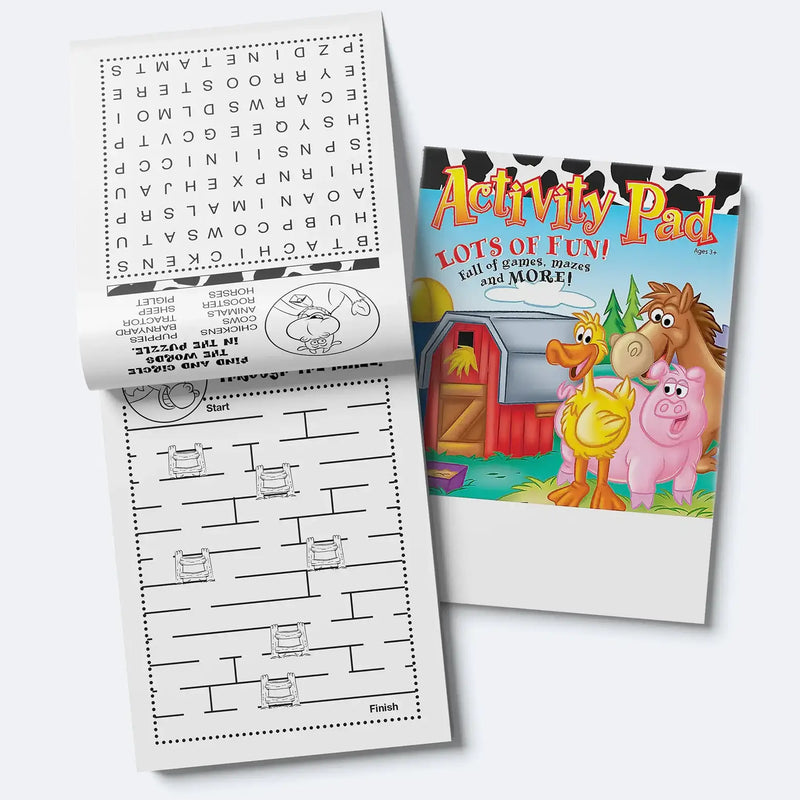 Lots of Fun - Kids Mini Activity Pads - 5.25" x 7.75" (Min.Qty 50)