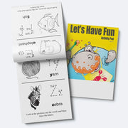 Let’s Have Fun kids mini activity pad with games mazes coloring and puzzles