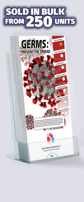 ZoCo - Germs: Prevent the Spread Slide Charts (Qty 250) - Customize with Your Imprint