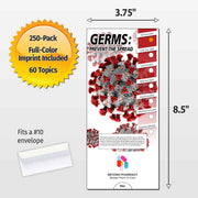 Germs: Prevent the Spread Custom Slide Charts - 3.75 x 8.5 - Min Qty 250
