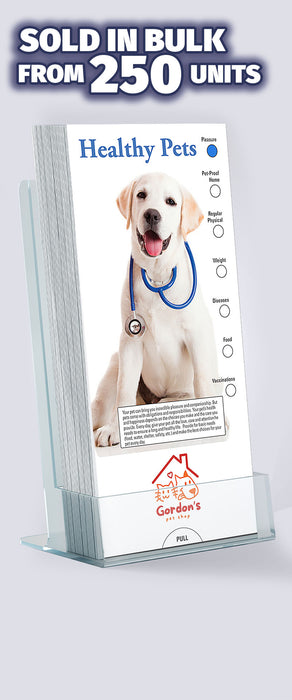 ZoCo - Healthy Pets Slide Charts (Qty 250) - Customize with Your Imprint