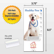 Healthy Pets Custom Slide Charts - 3.75 x 8.5 - Min Qty 250