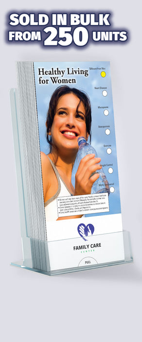 ZoCo - Healthy Living for Women Slide Charts (Qty 250) - Customize with Your Imprint