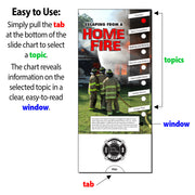 Escaping from a Home Fire Custom Slide Charts - 3.75 x 8.5 - Min Qty 250