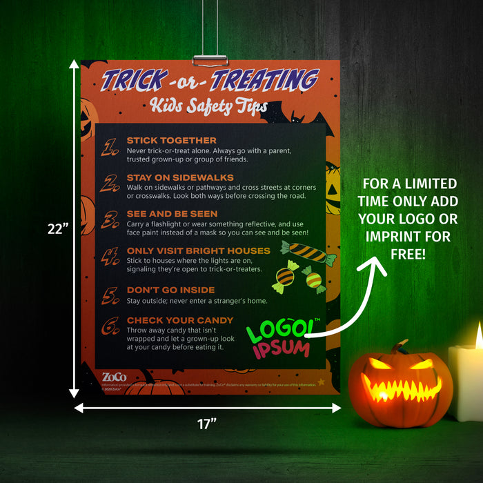 FREE Halloween Trick-or-Treating Kid's Safety Poster