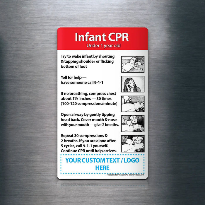 Infant CPR - Magnets - (Min.Qty 100)