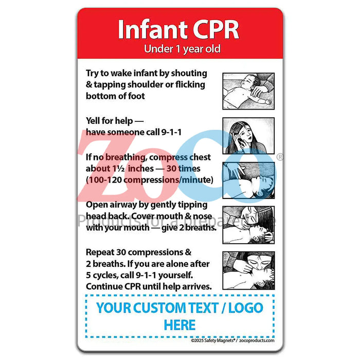 Infant CPR - Magnets - (Min.Qty 100)