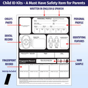 Custom Child ID & Fingerprint Kits - Min Qty 100