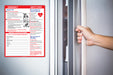 Adult CPR / Heart Attack and Stroke - Quick Reference Card with Magnets