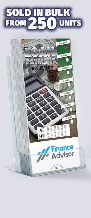 ZoCo - Loan Payment Calculator Slide Charts (Qty 250) - Customize with Your Imprint