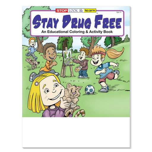 Stay Drug Free coloring book for kids about drug prevention and healthy choices