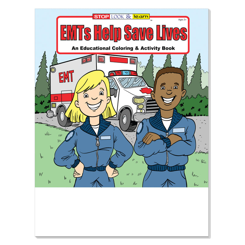 EMTs Help Save Lives coloring and activity book for kids