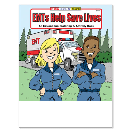 EMTs Help Save Lives coloring and activity book for kids