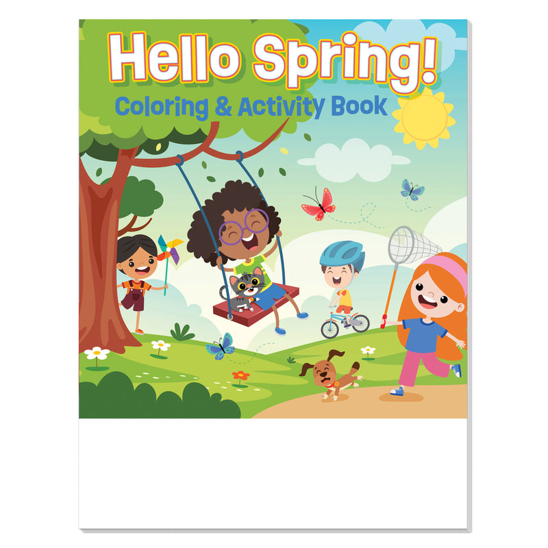 Hello Spring coloring and activity book for kids