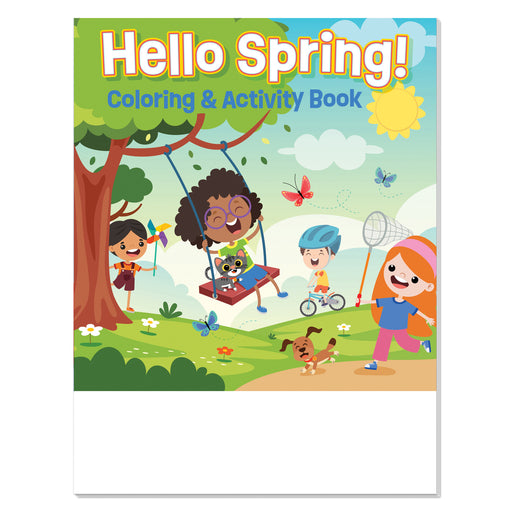 Hello Spring coloring and activity book for kids