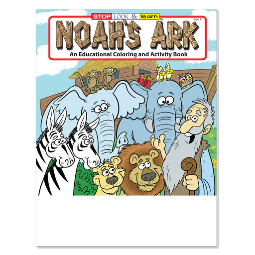 Noah’s Ark coloring book for kids with Bible story activities