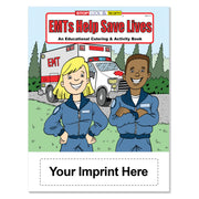16-page EMT coloring and activity books for kids ages 3+
