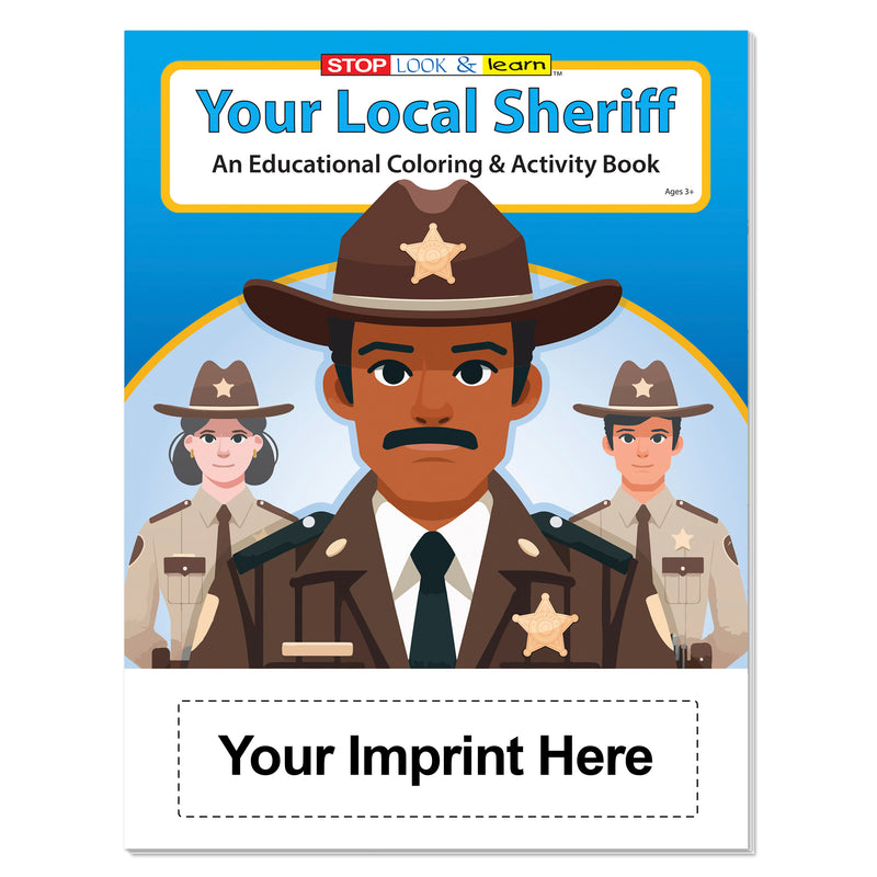 Sheriff coloring books for law enforcement community outreach and schools