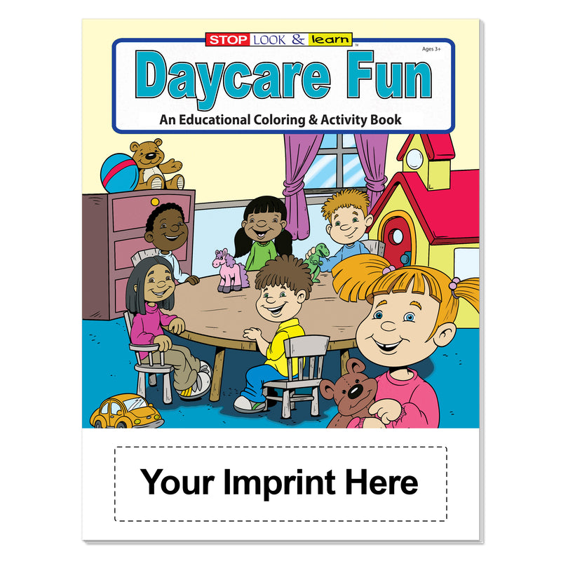 Coloring book features including 16 pages, ages 3+, bulk packs and optional crayons