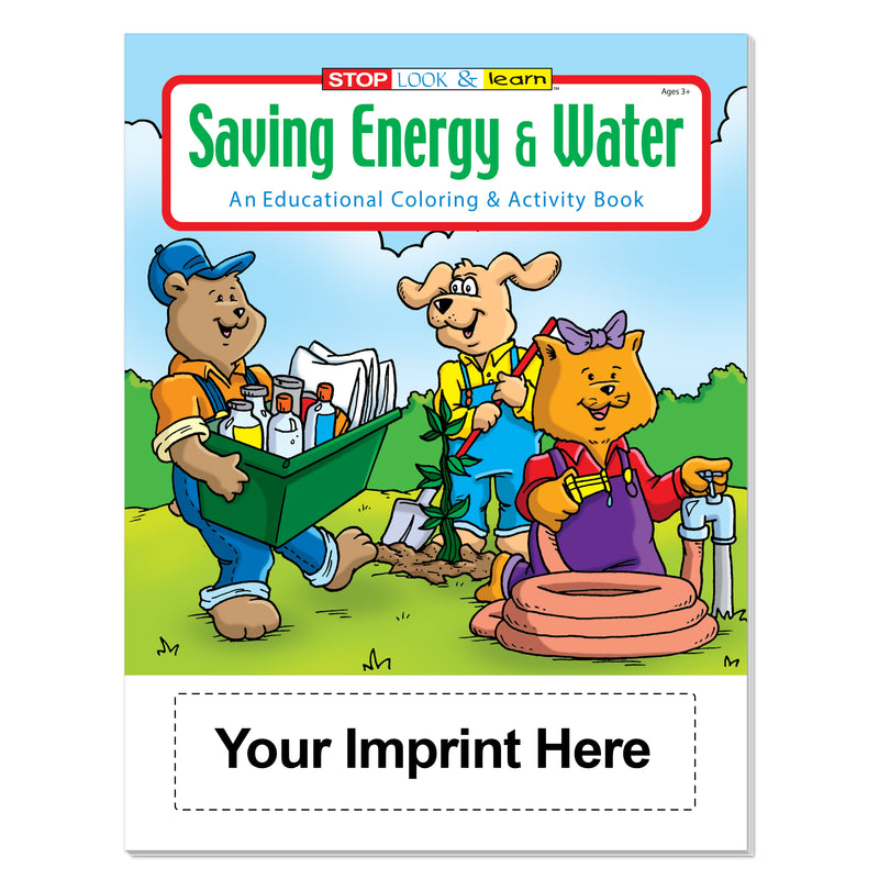 Saving Energy and Water coloring books for schools utilities and community outreach