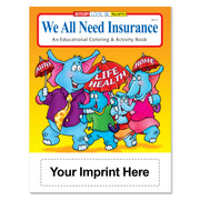 Coloring book features including 16 pages, ages 3+, bulk packs and optional crayons