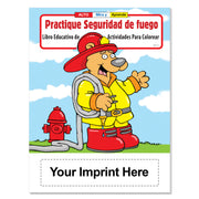 Spanish fire safety education coloring book for schools and fire departments