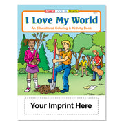 I Love My World coloring books for schools Earth Day events and community outreach